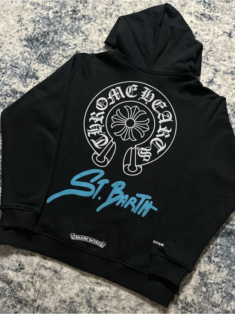 Chrome Hearts St Barth Horseshoe Zip Up Hoodie Size Large